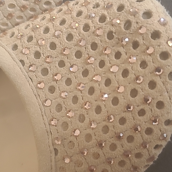2/$25 Alex Marie suede rhinestone flats - Picture 2 of 4